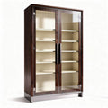 Vitrine réfrigérée en bois et verre 180 x 90 x 40cm pour présentation des produits