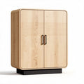 Armoire en bois de chêne avec deux portes et design contemporain 80 x 40 x 120cm