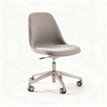 Chaise de bureau à roulettes en tissu gris avec hauteur réglable 50 x 50 x 90cm